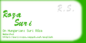 roza suri business card