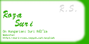 roza suri business card